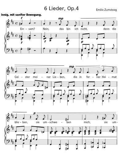 Lied in der Ferne (6 Lieder, Op.4)