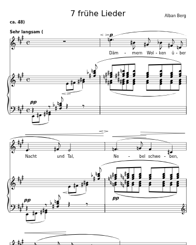 Nacht (7 frühe Lieder) preview