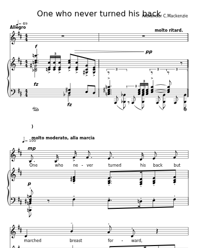 One who never turned his back preview