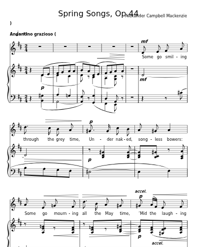 A May Song (Spring Songs, Op.44)