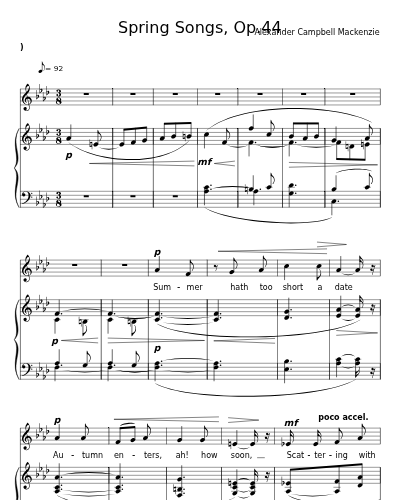 Hope (Spring Songs, Op.44)