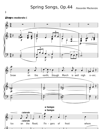 Spring Is Not Dead (Spring Songs, Op.44)