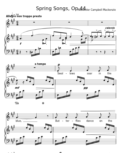 Summer At Last (Spring Songs, Op.44)