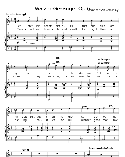 Fensterlein, nachts bist du zu (Walzer-Gesänge, Op.6) preview