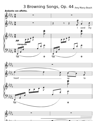 The Year's at the Spring (3 Browning Songs, Op. 44)