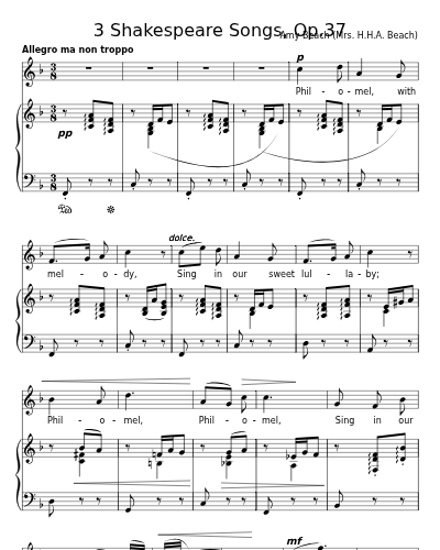 Fairy Lullaby (3 Shakespeare Songs, Op.37)