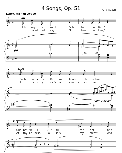 Ich sagete nicht
/ Silent Love (4 Songs, Op. 51) preview