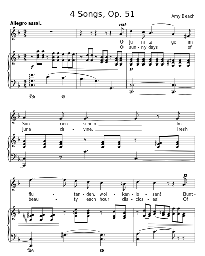 Juni / June (4 Songs, Op. 51) preview