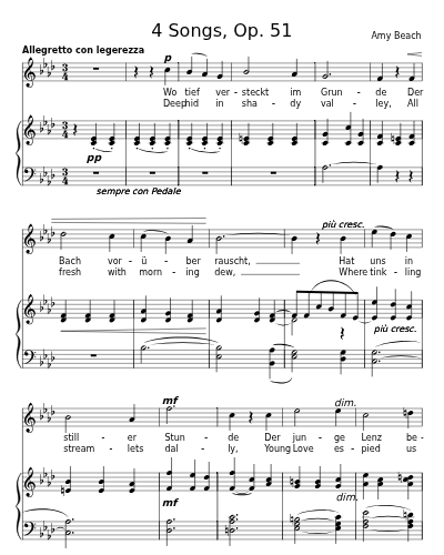 Wir drei (We Three) (4 Songs, Op. 51)