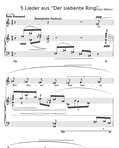 Im Windesweben (5 Lieder aus “Der siebente Ring”) preview