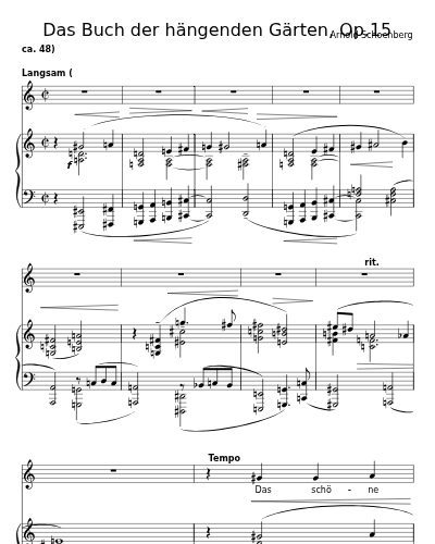 Das schöne Beet betracht ich mir im Harren (Das Buch der hängenden Gärten, Op.15)