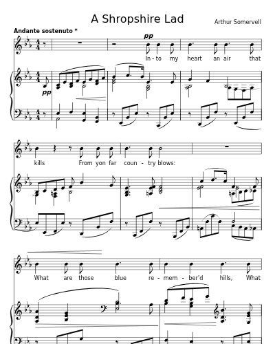Into my Heart an Air that kills (A Shropshire Lad)