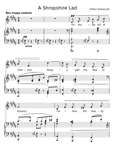 On the idle hill of Summer (A Shropshire Lad)