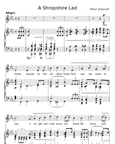 The Street sounds to the Soldiers' tread (A Shropshire Lad) preview