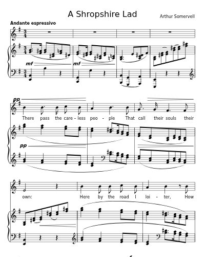 There pass the careless People (A Shropshire Lad)