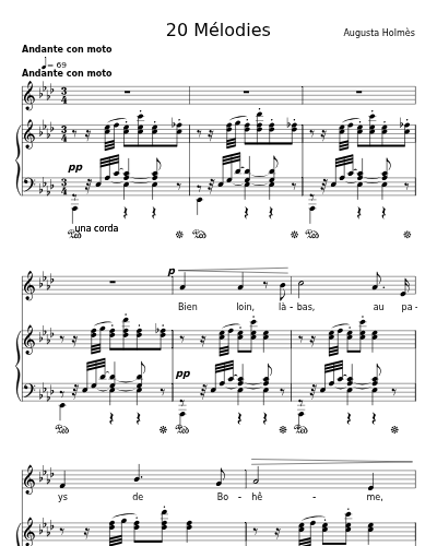 Chanson Lointaine (20 Mélodies)