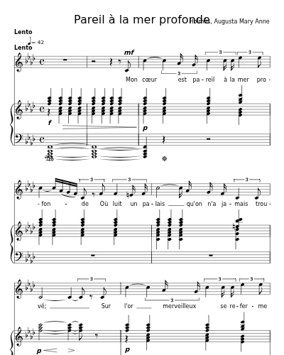 Pareil à la mer profonde