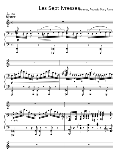 La Gloire (Les Sept Ivresses)