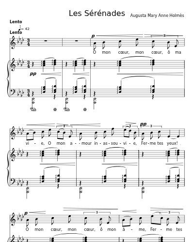 Sérénade d'été (Les Sérénades)