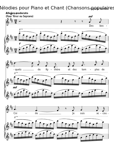 Réponse d'Éros (Mélodies pour Piano et Chant (Chansons populaires))