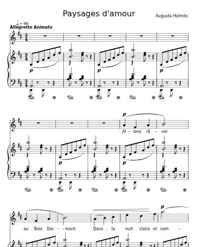 Au bois dormant (Paysages d'amour)