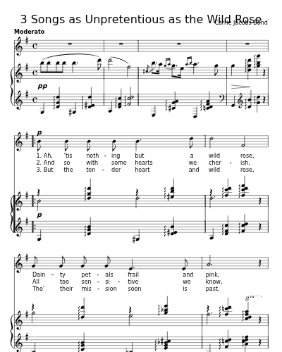 Nothing But a Wild Rose (3 Songs as Unpretentious as the Wild Rose)