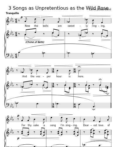 The Angelus (3 Songs as Unpretentious as the Wild Rose)