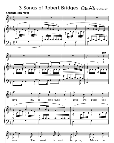 Say, o say! saith the music (3 Songs of Robert Bridges, Op.43)