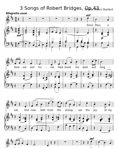 Since thou, o fondest and truest (3 Songs of Robert Bridges, Op.43)