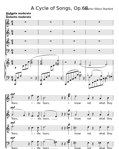 Tears, idle tears (A Cycle of Songs, Op.68)