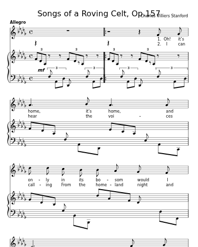 The Call (Songs of a Roving Celt, Op.157)