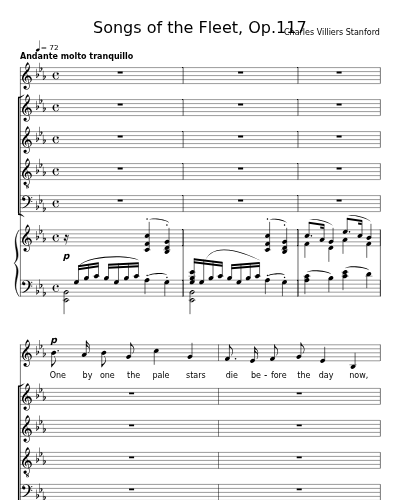 Sailing at Dawn (Songs of the Fleet, Op.117) preview