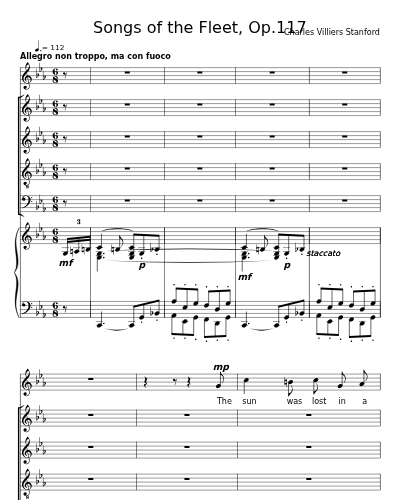 The Song of the Sou’wester (Songs of the Fleet, Op.117)