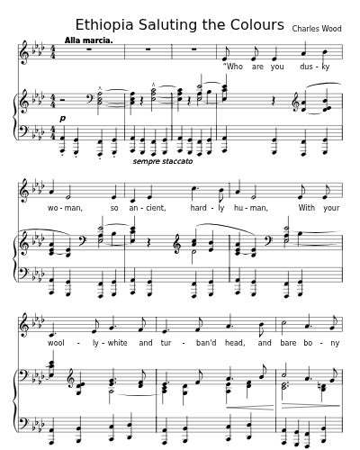 Ethiopia Saluting the Colours