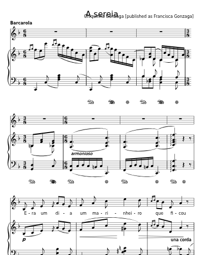 A sereia sheet music preview
