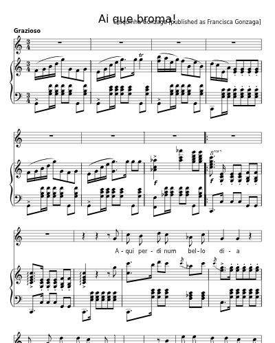 Ai que broma! sheet music preview
