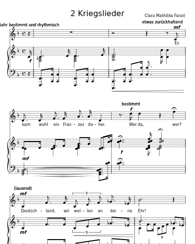 Reiterlied (2 Kriegslieder)