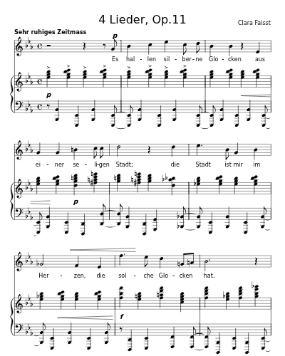 Die innere Stadt (4 Lieder, Op.11)