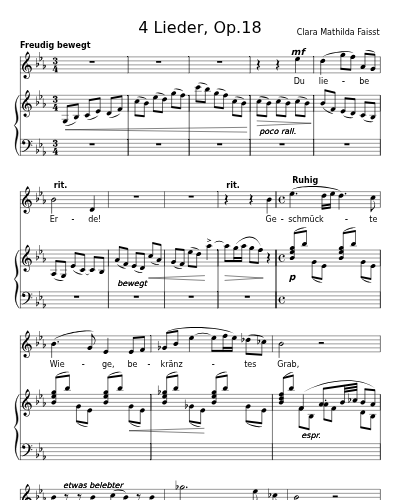 Du liebe Erde (4 Lieder, Op.18) preview