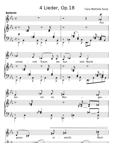 Lied der Nacht (4 Lieder, Op.18) preview