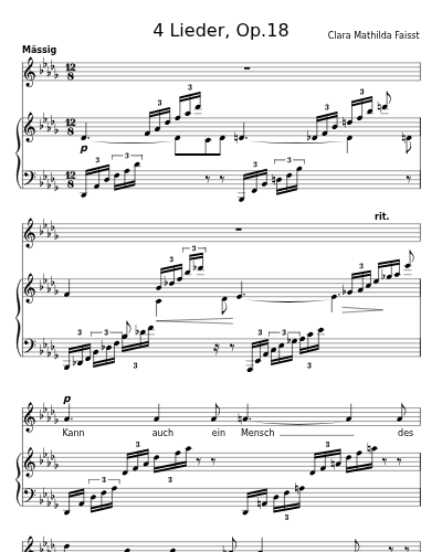 Neue Liebe (4 Lieder, Op.18) preview