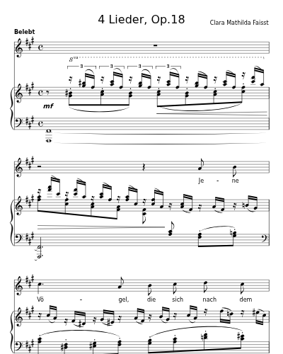 Sehnsucht (4 Lieder, Op.18)