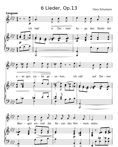 Ich hab' in Deinem Auge (6 Lieder, Op.13)