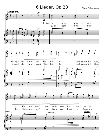 Auf einem grünen Hügel (6 Lieder, Op.23)