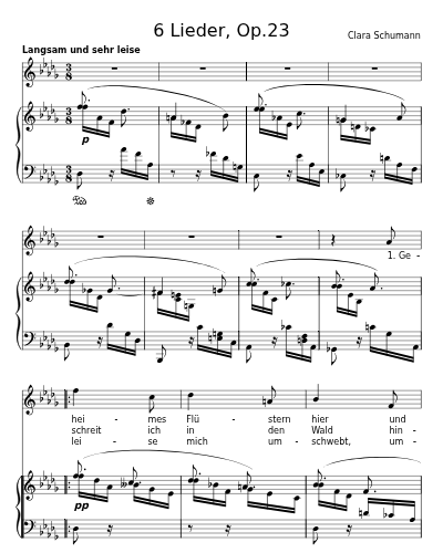 Geheimes Flüstern hier und dort (6 Lieder, Op.23)