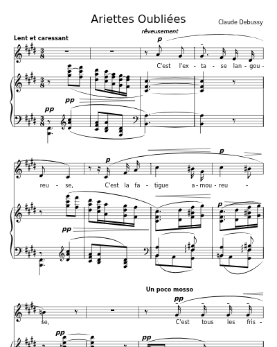 C'est l'extase langoureuse (Ariettes Oubliées)