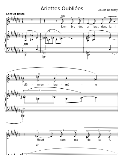 L'Ombre des Arbres (Ariettes Oubliées)