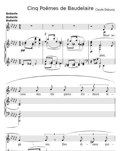 La Mort des Amants (Cinq Poëmes de Baudelaire)