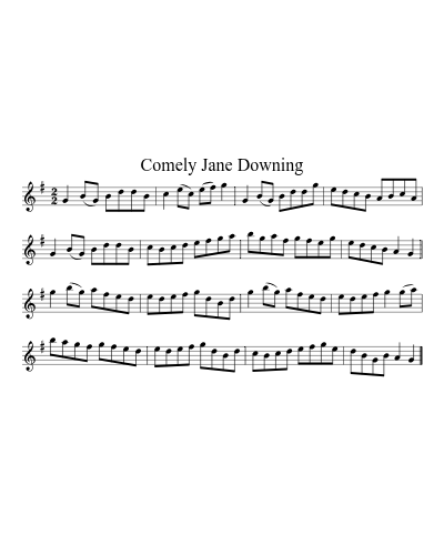 Comely Jane Downing