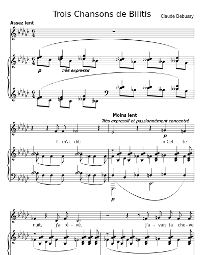 La Chevelure (Trois Chansons de Bilitis)